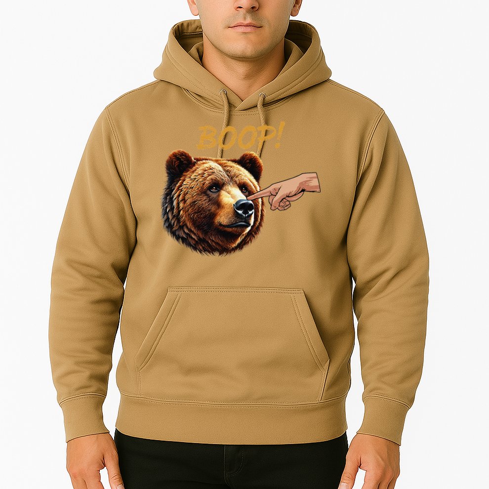 Retro Boop Bear Nose Boop Funny Hoodie
