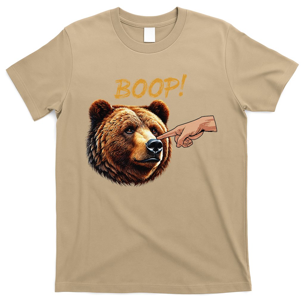 Retro Boop Bear Nose Boop Funny T-Shirt