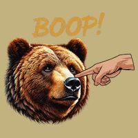 Retro Boop Bear Nose Boop Funny Magnet