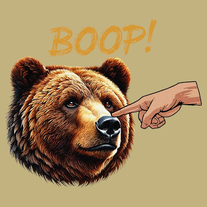 Retro Boop Bear Nose Boop Funny Magnet