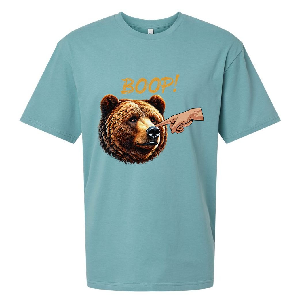 Retro Boop Bear Nose Boop Funny Sueded Cloud Jersey T-Shirt