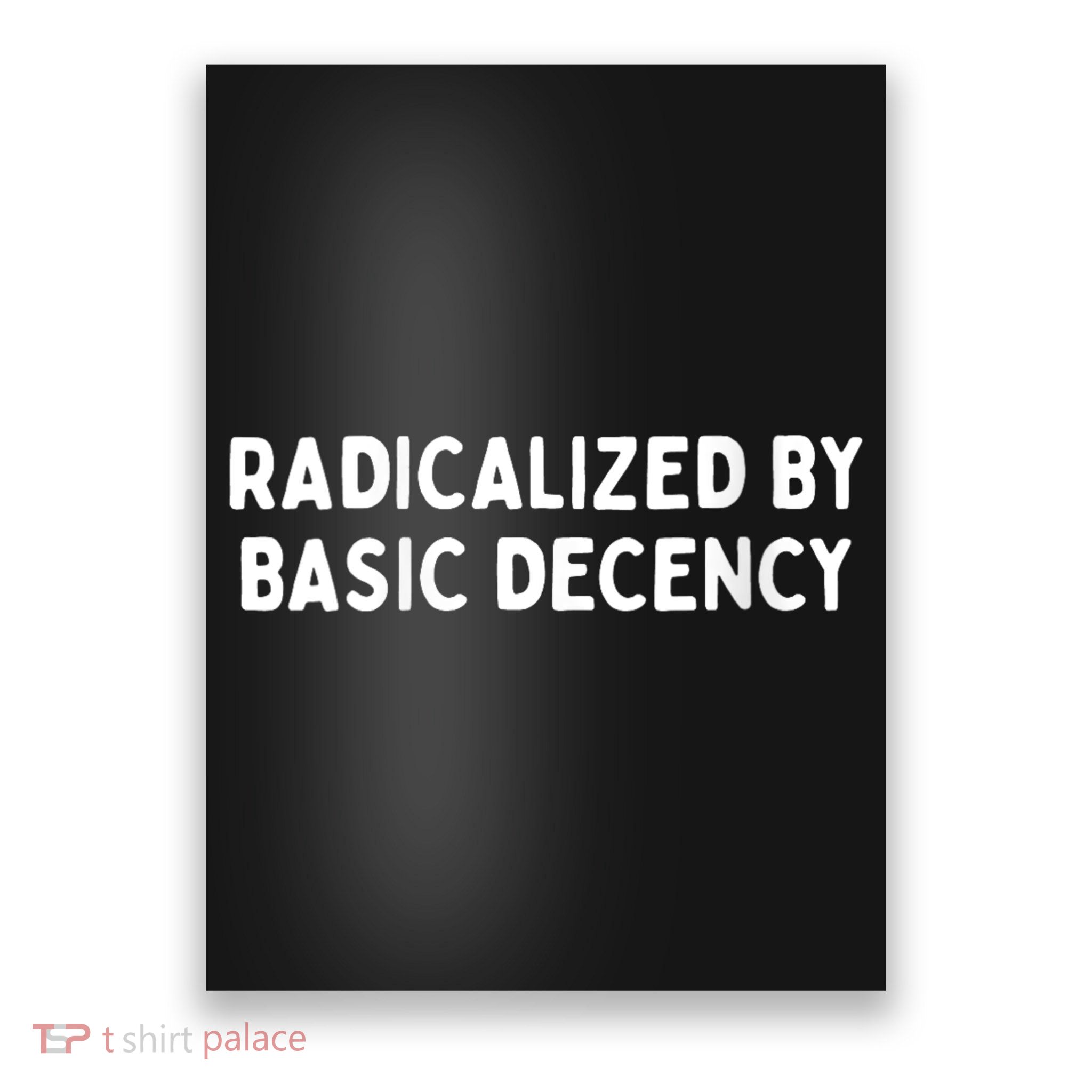 Radicalized By Basic Decency Funny Social Democracy Poster