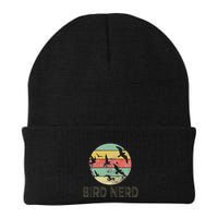 Retro Birding Bird Watching Nerd Funny Bird Watcher Knit Cap Winter Beanie