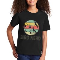 Retro Birding Bird Watching Nerd Funny Bird Watcher Kids T-Shirt