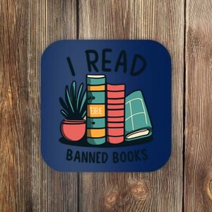 Read Banned Books Coaster