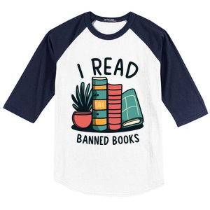 Read Banned Books Baseball Sleeve Shirt