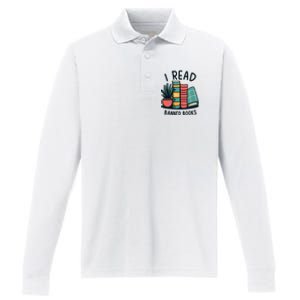 Read Banned Books Performance Long Sleeve Polo