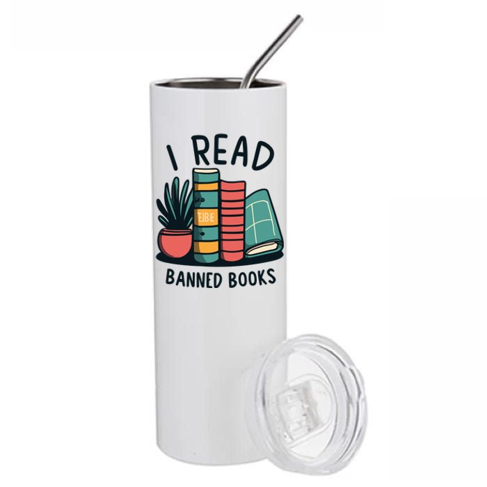 Read Banned Books Stainless Steel Tumbler