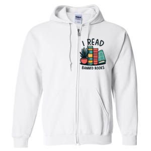 Read Banned Books Full Zip Hoodie