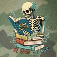 Read Books Be Kind Stay Weird Funny Skeleton Book Lover Legacy Tie Dye Trucker Hat