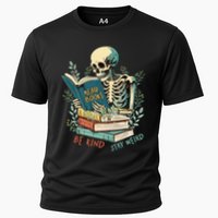 Read Books Be Kind Stay Weird Funny Skeleton Book Lover Cooling Performance Crew T-Shirt