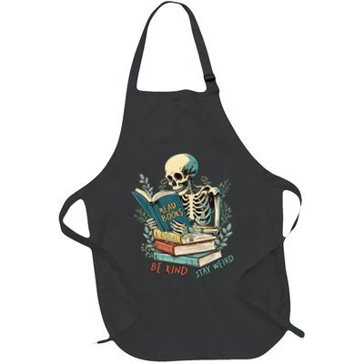 Read Books Be Kind Stay Weird Funny Skeleton Book Lover Apron