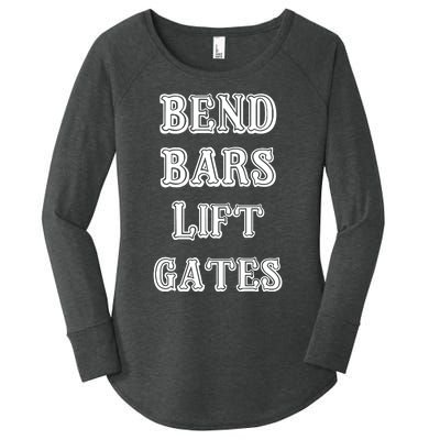 Roguecaliber Bend Bars Lift Gates Women's Perfect Tri Tunic Long Sleeve Shirt