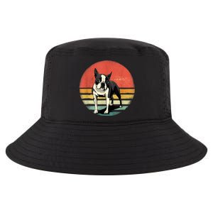 Retro Boston Bull Terrier Dog Puppy Boston Terrier Dad Mom Cool Comfort Performance Bucket Hat