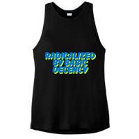 Radicalized By Basic Decency Ladies PosiCharge Tri-Blend Wicking Tank