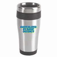 Radicalized By Basic Decency 16oz Travel Tumbler