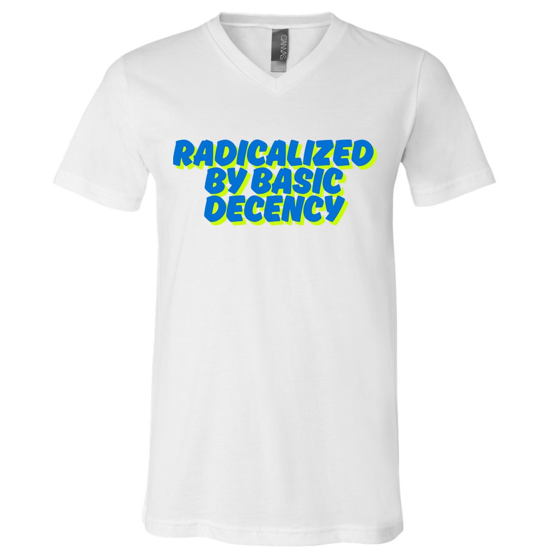Radicalized By Basic Decency V-Neck T-Shirt