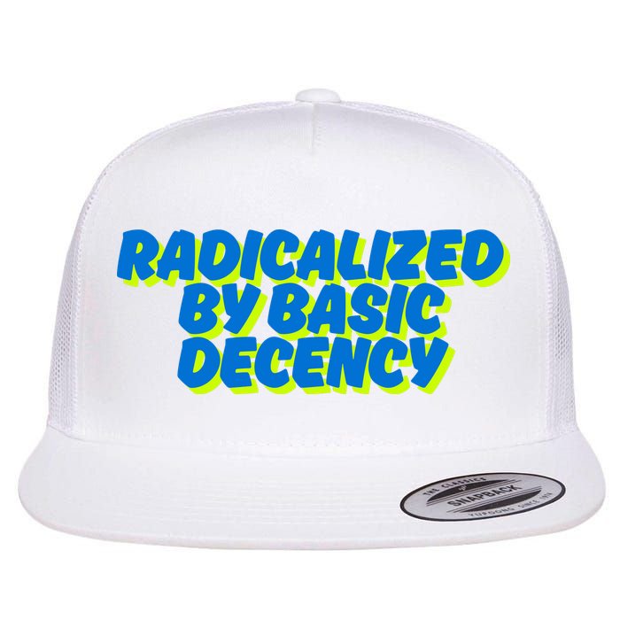 Radicalized By Basic Decency Flat Bill Trucker Hat
