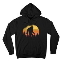 Retro Bigfoot Believer Silhouette Sasquatch Hide And Seek Hoodie