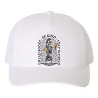 Read Books Be Kind Stay Weird Gothic Book Lover Skeleton Yupoong Adult 5-Panel Trucker Hat