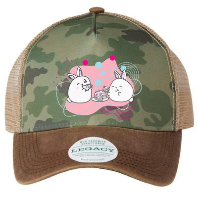 Rainbow Bunny Bop Tea Party Legacy Tie Dye Trucker Hat