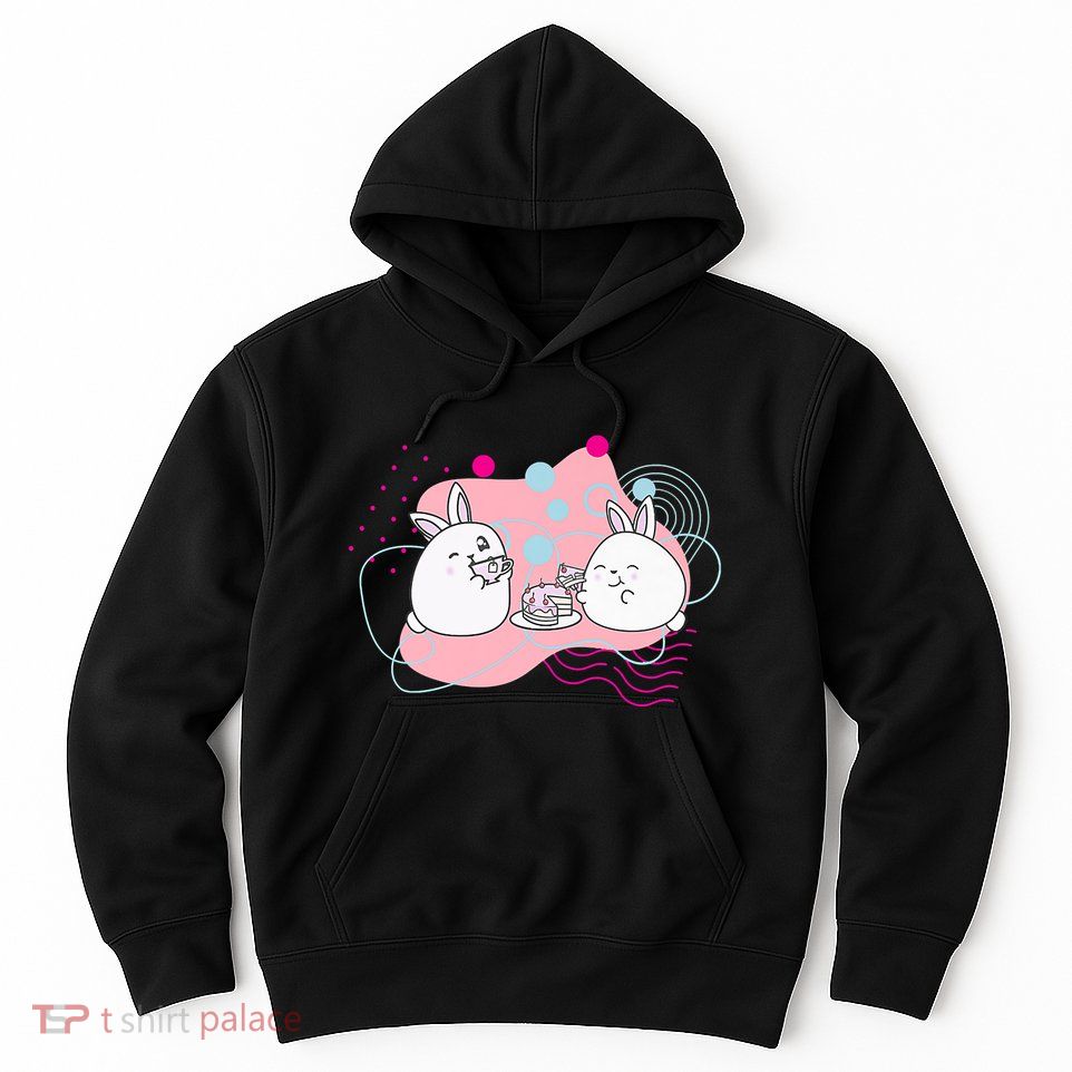 Rainbow Bunny Bop Tea Party Hoodie