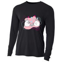 Rainbow Bunny Bop Tea Party Cooling Performance Long Sleeve Crew