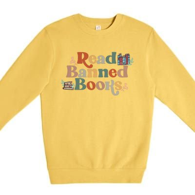 Read Banned Books Book Lover Premium Crewneck Sweatshirt