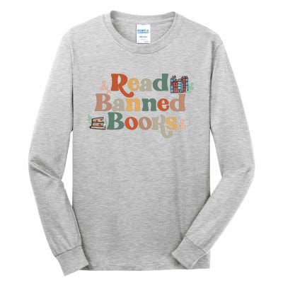 Read Banned Books Book Lover Tall Long Sleeve T-Shirt