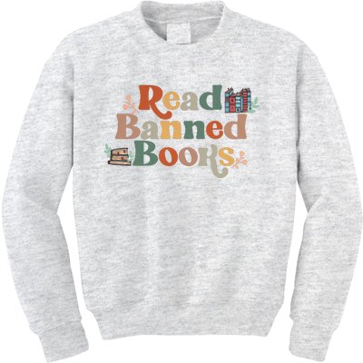 Read Banned Books Book Lover Kids Sweatshirt