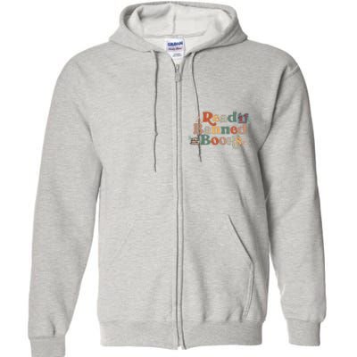 Read Banned Books Book Lover Full Zip Hoodie