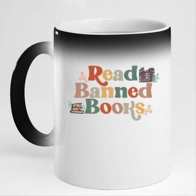 Read Banned Books Book Lover 11oz Black Color Changing Mug