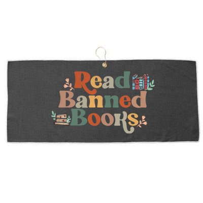 Read Banned Books Book Lover Large Microfiber Waffle Golf Towel