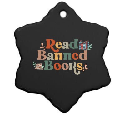 Read Banned Books Book Lover Ceramic Star Ornament