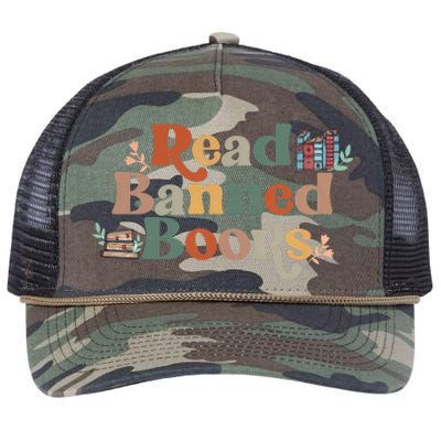 Read Banned Books Book Lover Retro Rope Trucker Hat Cap