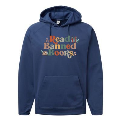 Read Banned Books Book Lover Performance Fleece Hoodie