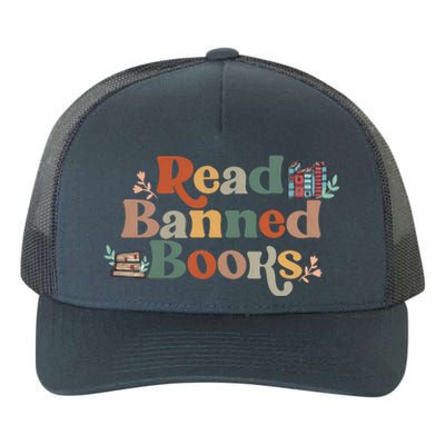 Read Banned Books Book Lover Yupoong Adult 5-Panel Trucker Hat