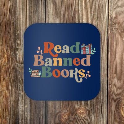 Read Banned Books Book Lover Coaster