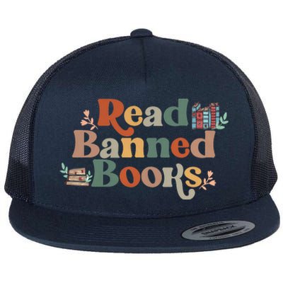 Read Banned Books Book Lover Flat Bill Trucker Hat