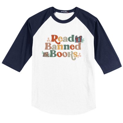 Read Banned Books Book Lover Baseball Sleeve Shirt