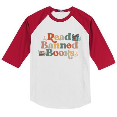 Read Banned Books Book Lover Kids Colorblock Raglan Jersey