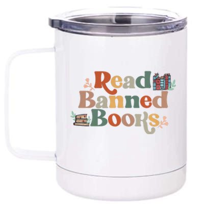 Read Banned Books Book Lover 12 oz Stainless Steel Tumbler Cup