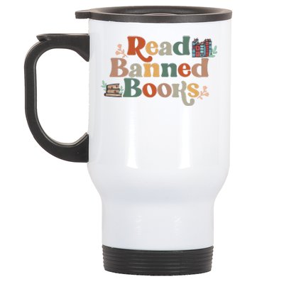 Read Banned Books Book Lover Stainless Steel Travel Mug