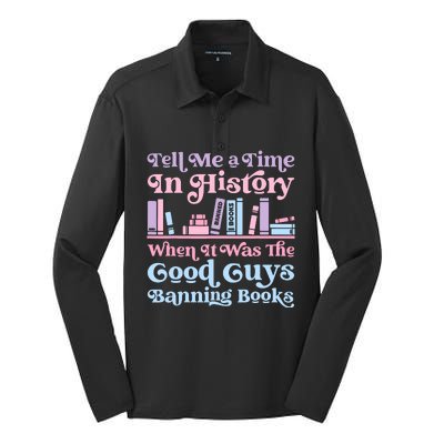 Reading Banned Books Book Lovers Reader I Read Banned Books Silk Touch Performance Long Sleeve Polo