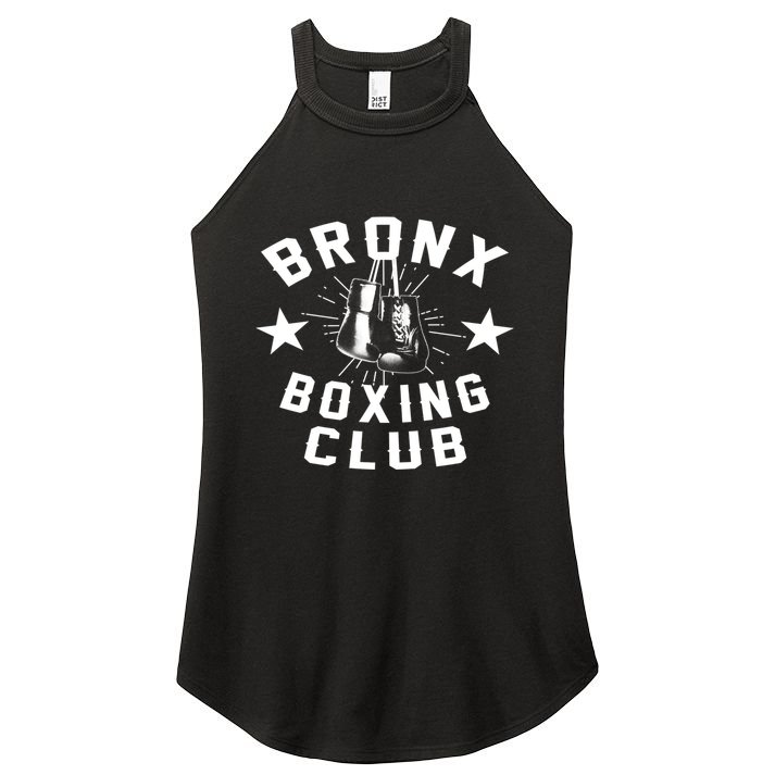 Retro Bronx Boxing Club Vintage Distressed Boxer Gift Women's Perfect Tri Rocker Tank