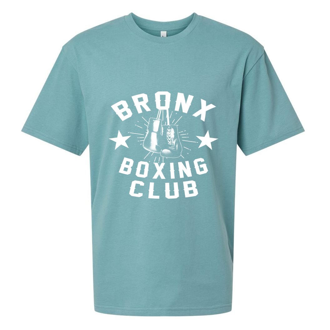Retro Bronx Boxing Club Vintage Distressed Boxer Gift Sueded Cloud Jersey T-Shirt