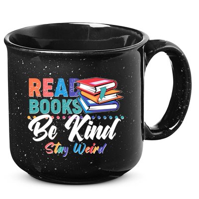 Read Books Be Kind Stay Weird 15oz Campfire Ceramic Mug