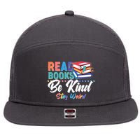 Read Books Be Kind Stay Weird 7 Panel Mesh Trucker Snapback Hat