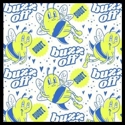 Retro Bee Buzz Off Cartoon T-Shirt