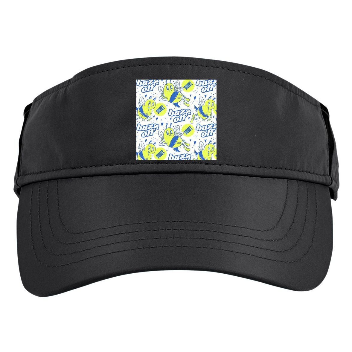 Retro Bee Buzz Off Cartoon Adult Drive Performance Visor